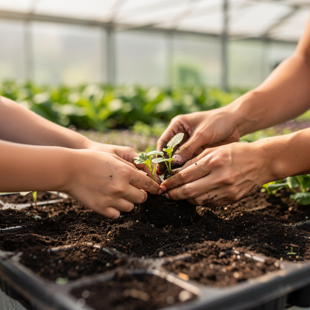 Santa Barbara Farms, LLC educational farm tour for students learning about sustainable agriculture in Lompoc, CA